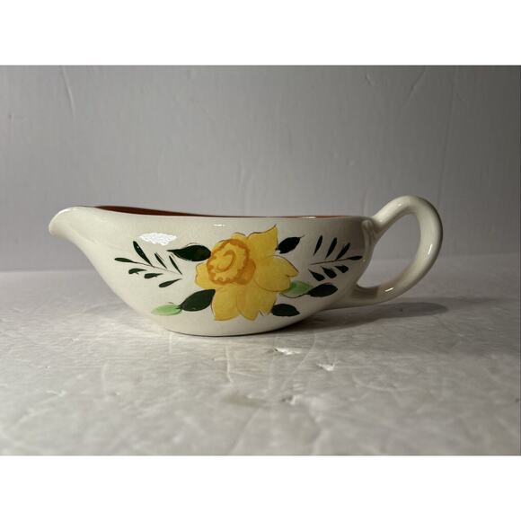 Stangl Pottery Country Garden Gravy Boat with Matching Underplate USA - Picture 7 of 14